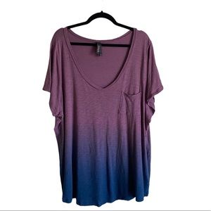 Torrid Premium Tee Collection/Purple Ombré/Size 4